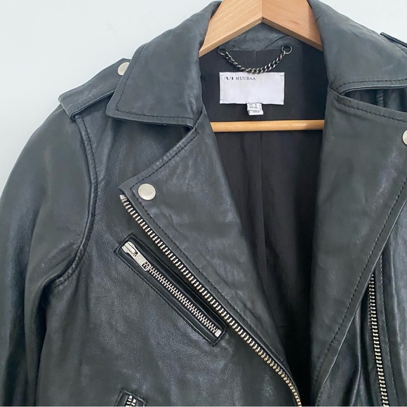 Muubaa Sandpiper Leather Biker Jacket - Picture 10 of 13